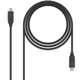 Nanocable Cable USB 3.2 Gen2x2 100W 4K/60Hz USB-C a USB-C 1m Negro